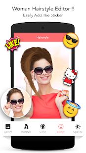 Скачать Woman hairstyle photoeditor [Без кеша] версия 1.15 apk на Андроид