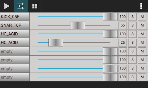 Скачать Groove Mixer - драм машина для создания музыки [Встроенный кеш] версия 2.3.2 apk на Андроид