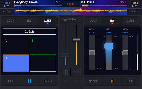 Скачать DJ it! - музыкальный микшер [Разблокированная] версия 0.3 apk на Андроид