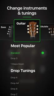 Скачать Guitar Tuner Pro- Tune your Guitar, Bass, Ukulele [Разблокированная] версия 1.12.00 apk на Андроид