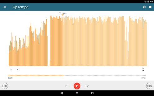 Скачать Music Editor Pitch and Speed Changer : Up Tempo [Встроенный кеш] версия 1.16.0 apk на Андроид