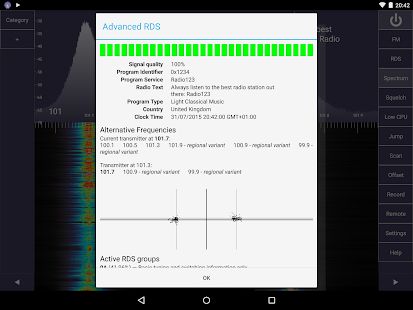 Скачать SDR Touch -Живое оффлайн радио [Неограниченные функции] версия 2.72 apk на Андроид